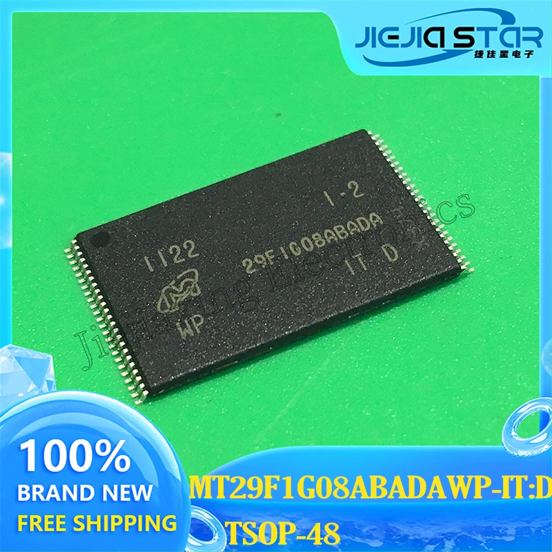 MT29F1G08ABADAWP-IT:D 29f1g08abada TSOP-48 1Gb Nand Flash Geheugenchip 100% Gloednieuwe En Originele Ics