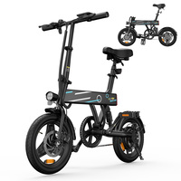 iScooter EB1 Electric Bike 350W 7.8Ah Electric Bicycle 40km Max Range 25km/h Speed 14inch Foldable Electric Bike