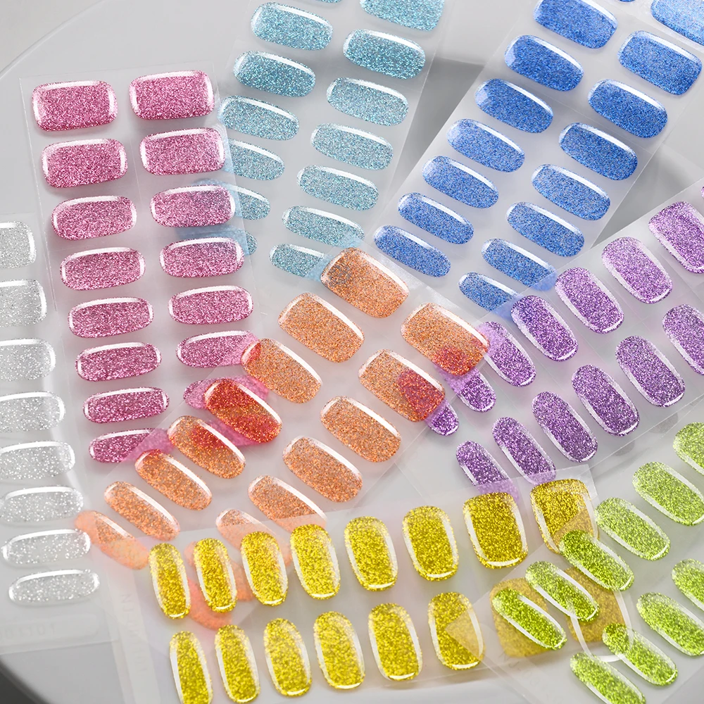 16Tips Colorful Glitter Semi C - огляд і ціна Full Cover Adhesive