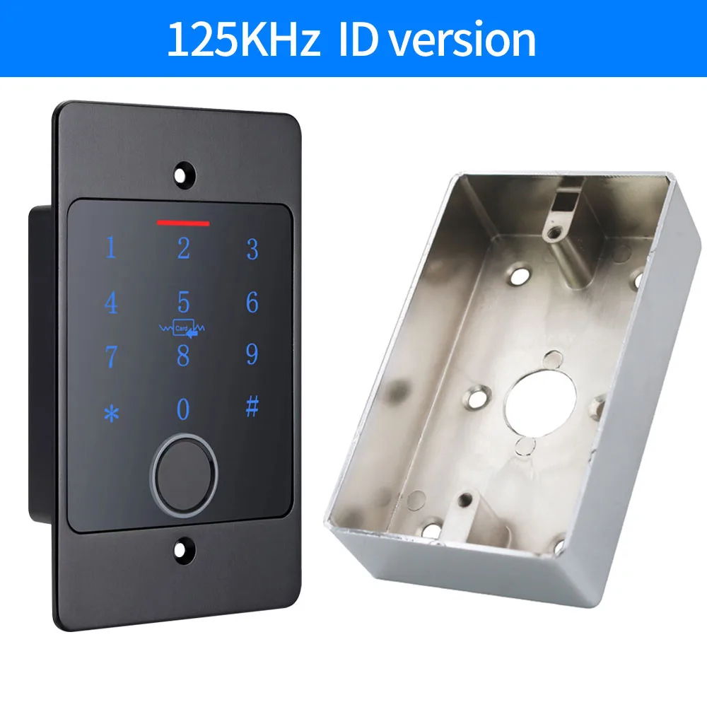 2025 Tuya Wifi Standalone Fingerprint Access Control Keypad Metal Waterproof Backlight Embedded installation Opener Reader+M70