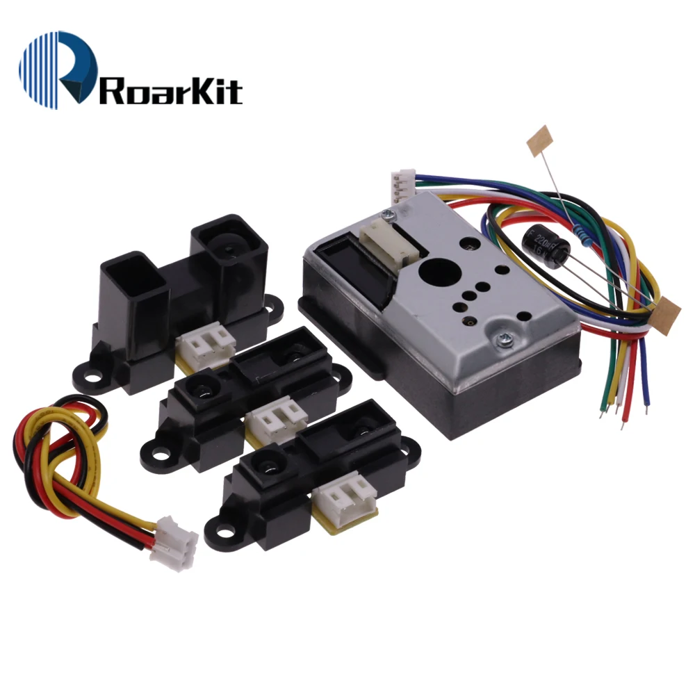 GP2Y0A41SK0F/GP2Y0A21YK0F/GP2Y0A02YK0F Sensor infravermelho distância GP2Y1014AU0F poeira óptica compacta IR distância analógica óptica