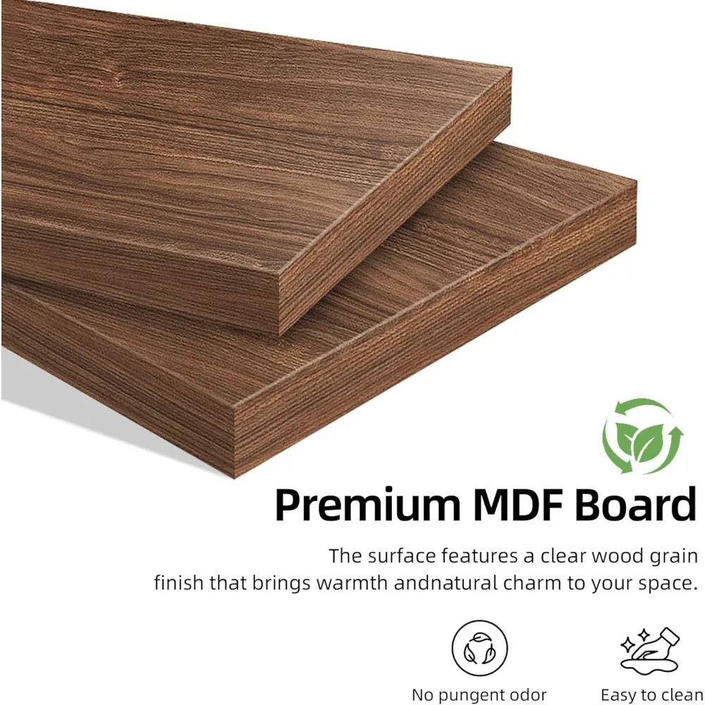 طاولة قهوة حديثة قابلة للتوسيع، 47.2-81.8 طاولة مركزية من خشب الجوز قابلة للتعديل مع مساحة تخزين مخفية كبيرة لغرفة المعيشة