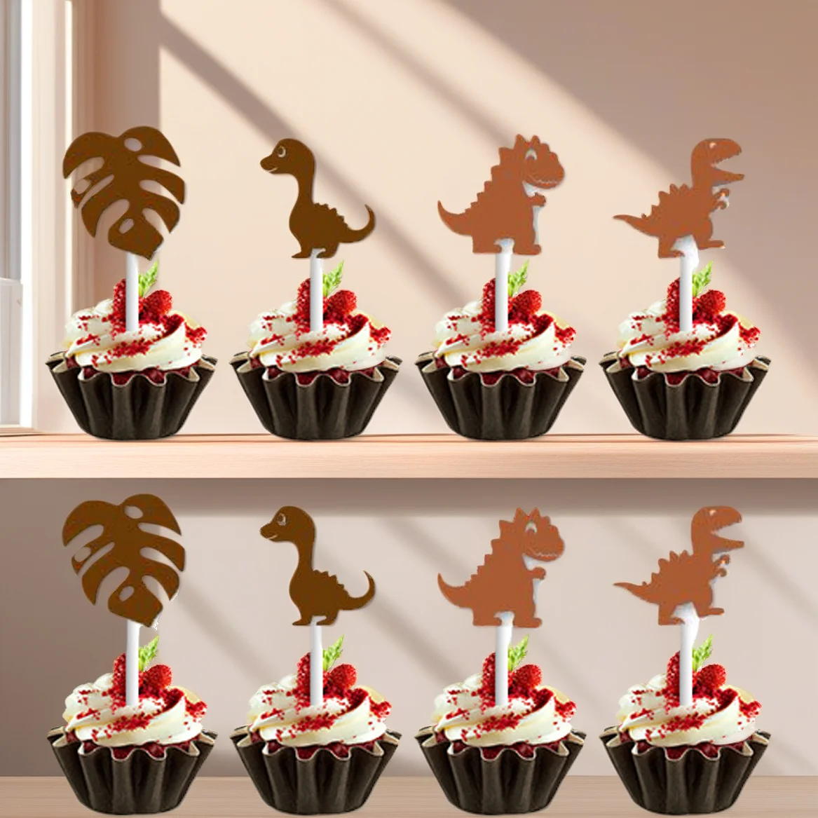 

Dinosaurs Cake Topper Decorations Banner Cake Topper Decor for Dinosaurs Birthday Party Baby Shower Supplies