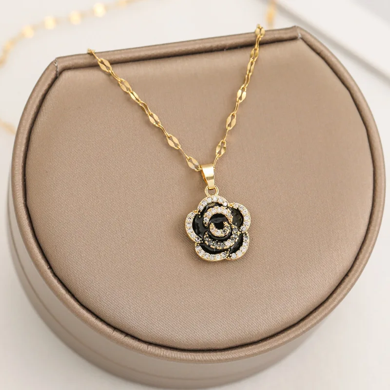 Vintage Camellia cc necklace for girls Summer Woman Choker chains jewelry for women 2022 luxury brands