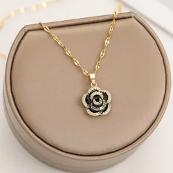 Vintage Camellia cc necklace for girls Summer Woman Choker chains jewelry for women 2022 luxury brands