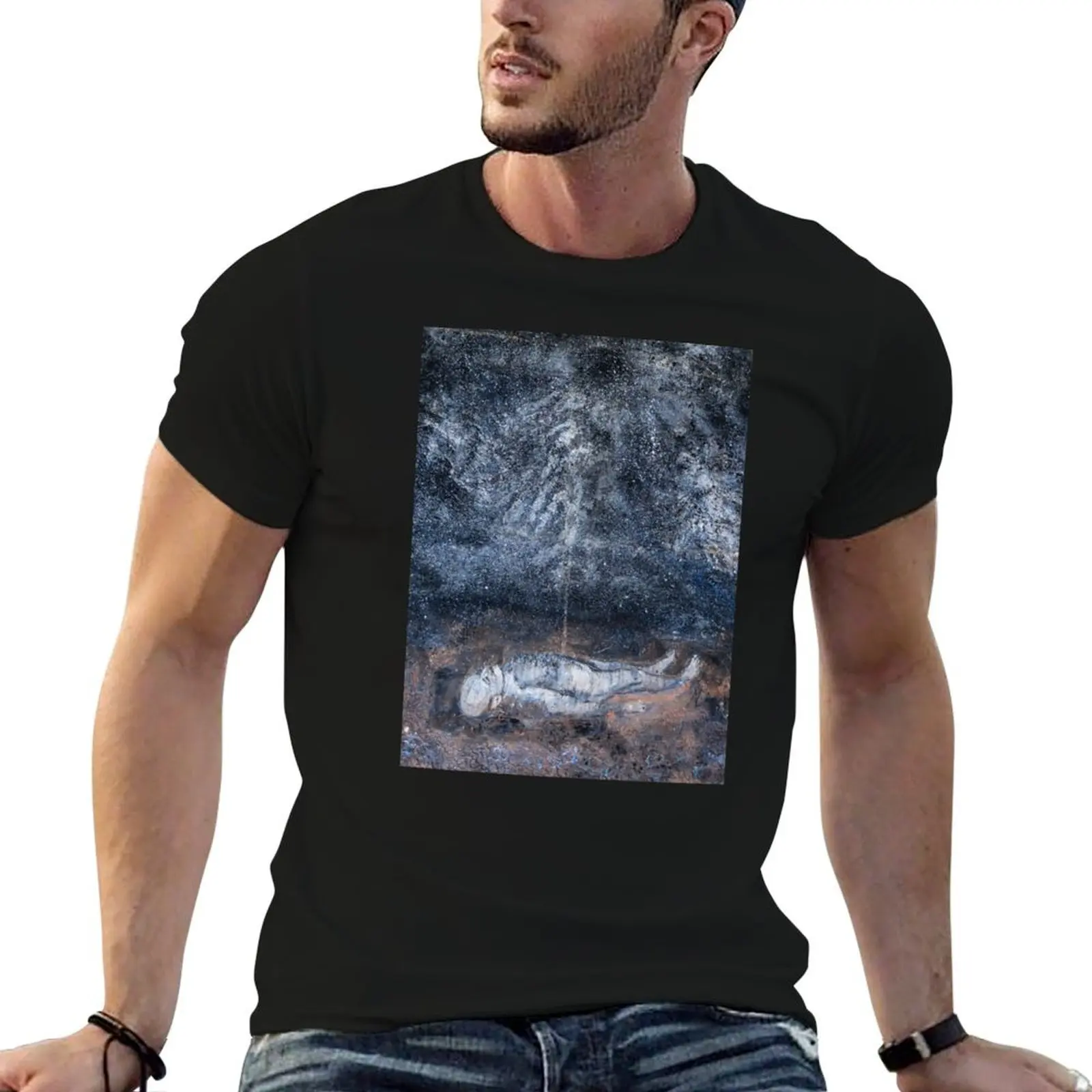 

Anselm Kiefer at the Louvre Museum, Galaxy and Self T-Shirt man t shirts cotton man t shirt designer T-Shirt