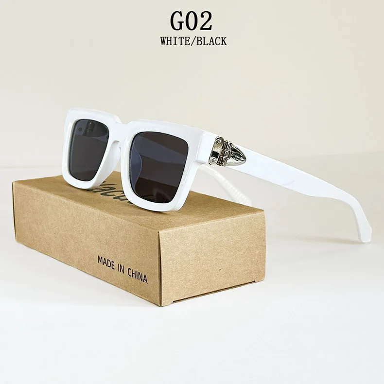 Millionär Quadratische Sonnenbrille Männer Vintage Luxus Sonnenbrille 2025, trendige Mode Gläser Gafas De Sol Hombre Lunette Soleil Femme – Detail 2