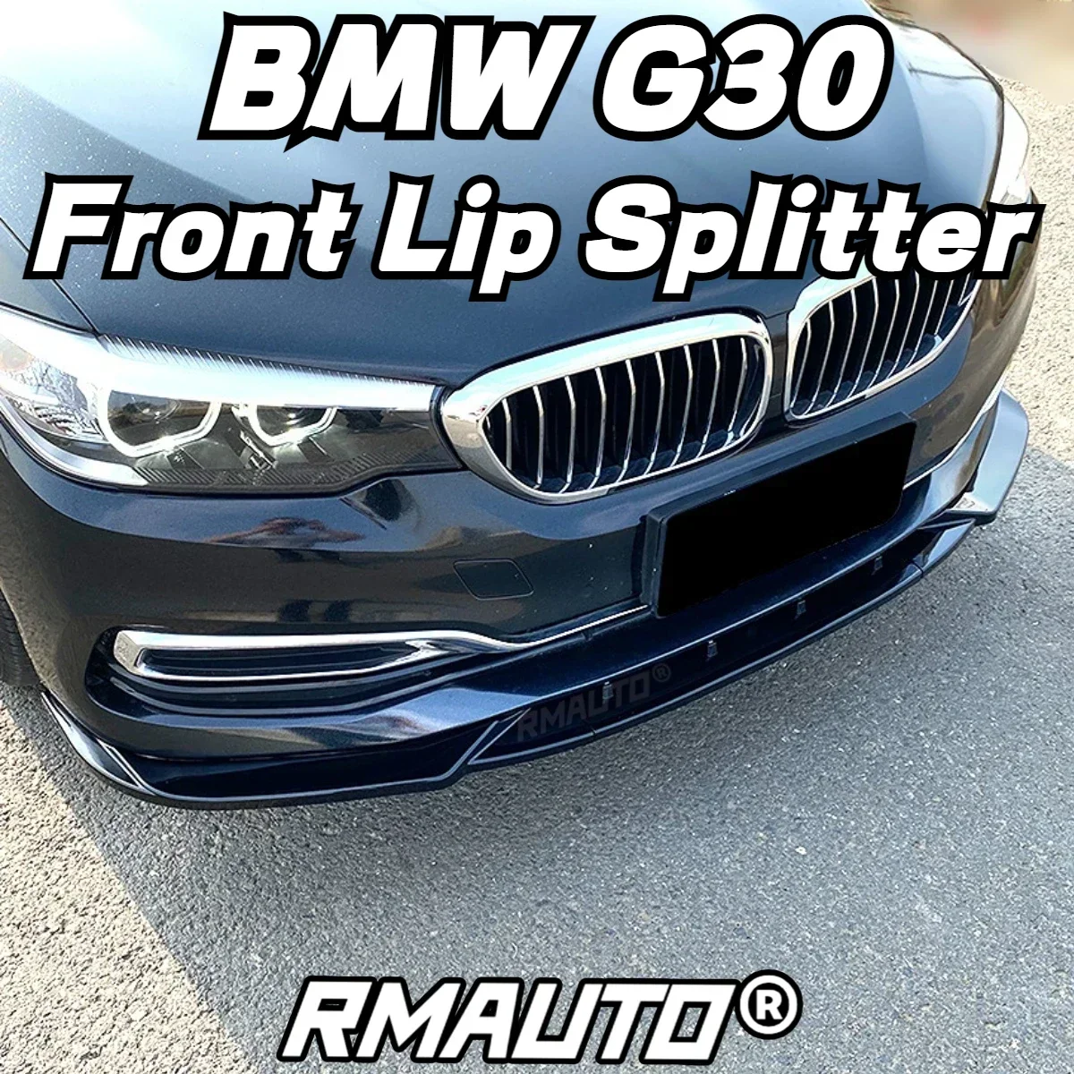 For G30 Lip Front Bumper Diffuser Spoiler Lip Splitter Bumper Guard For BMW 5 Series G30 LCI 2017-2022 Car Accessories Body Kit