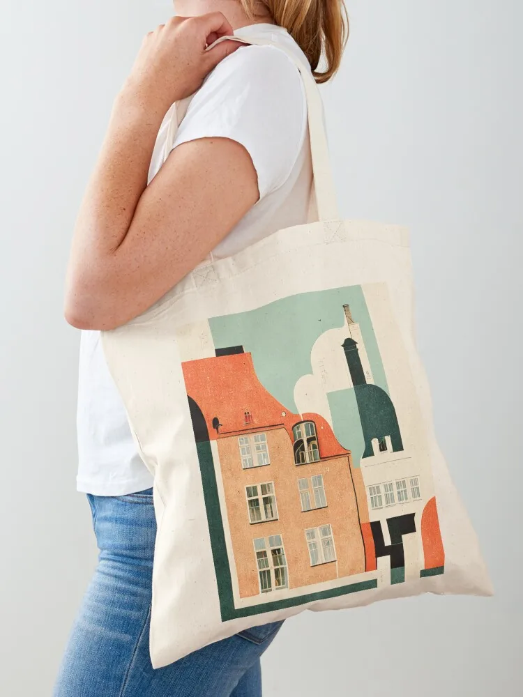 Copenhagen City Tote Bag Eco bag Big bag Canvas for women