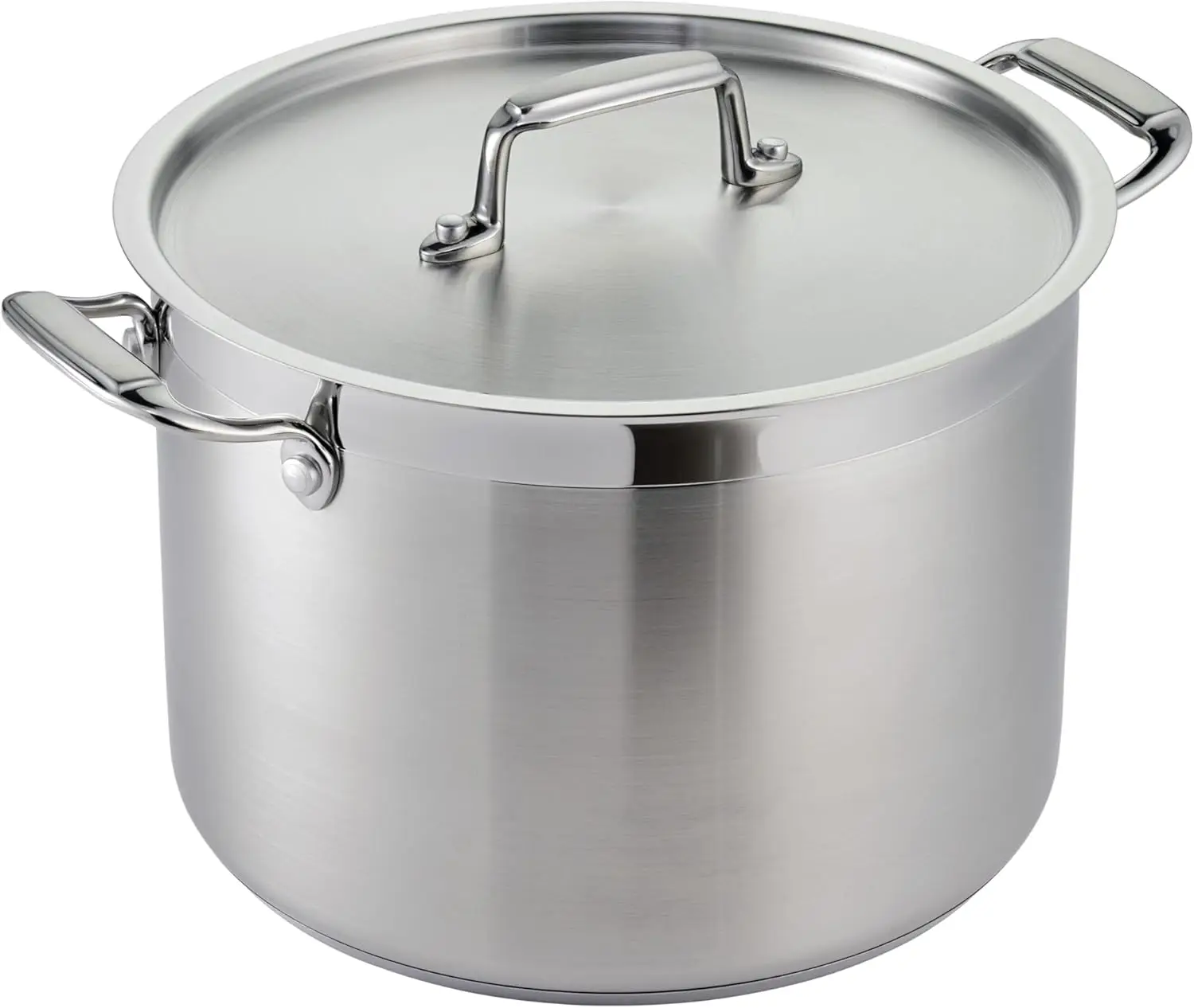 

Premium 8-Quart Stainless Steel Stock Pot with Lid for Even Cooking