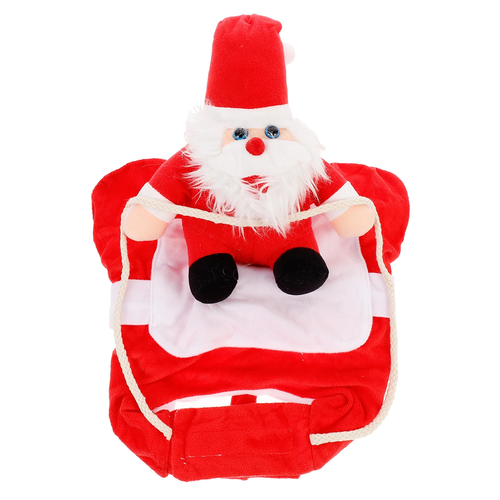 

Christmas Pet Clothes Santa Riding Costume Red S M Cosplay Durable Cotton Santa Claus Dog Cat Costume Dog Jacket
