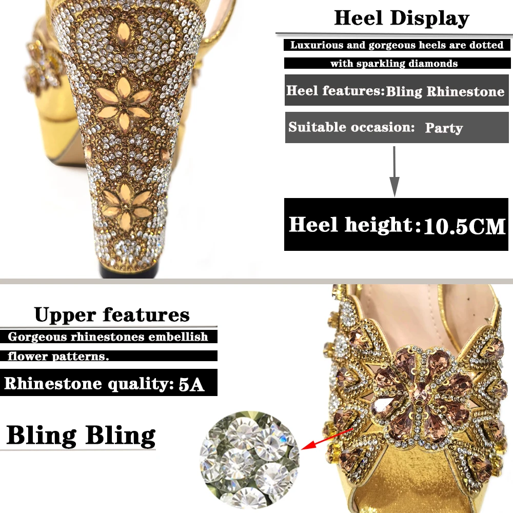 2022 Latest Italian Design Pointed Rhinestone Summer Party High Heels for Women Fashion High Quality Elegant Ladies Sandals