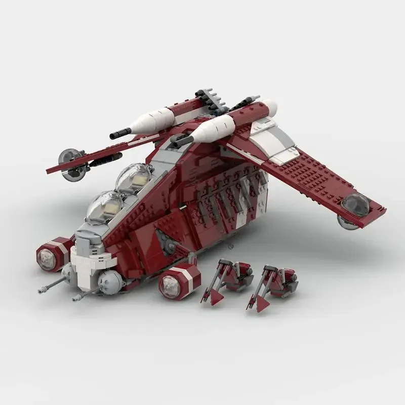 

New 1377Pcs Famous Star Battle Movie Moc Patrol Gunship Model Diy Creative Ideas Child Toys Birthday Gift Custom Puzzles 75354