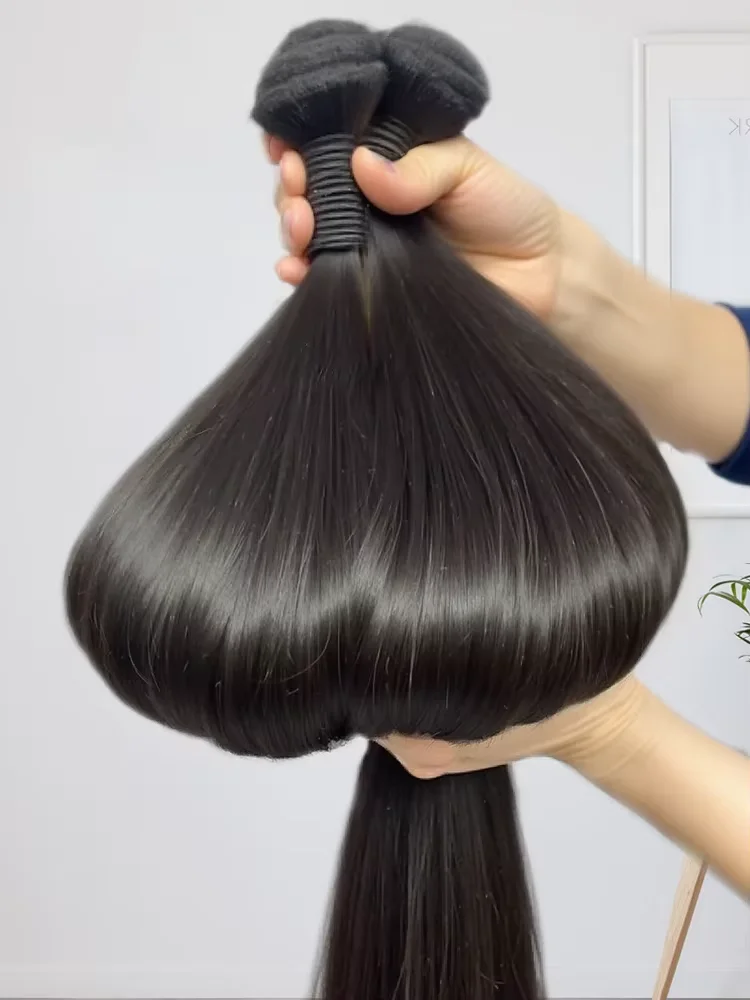 

36, 38, 40 дюймов, прямые костяные волосы, 100% настоящие необработанные человеческие волосы, необработанные, Remy Virgin, 3/4 шт., пучки, наращивание бразильского плетения