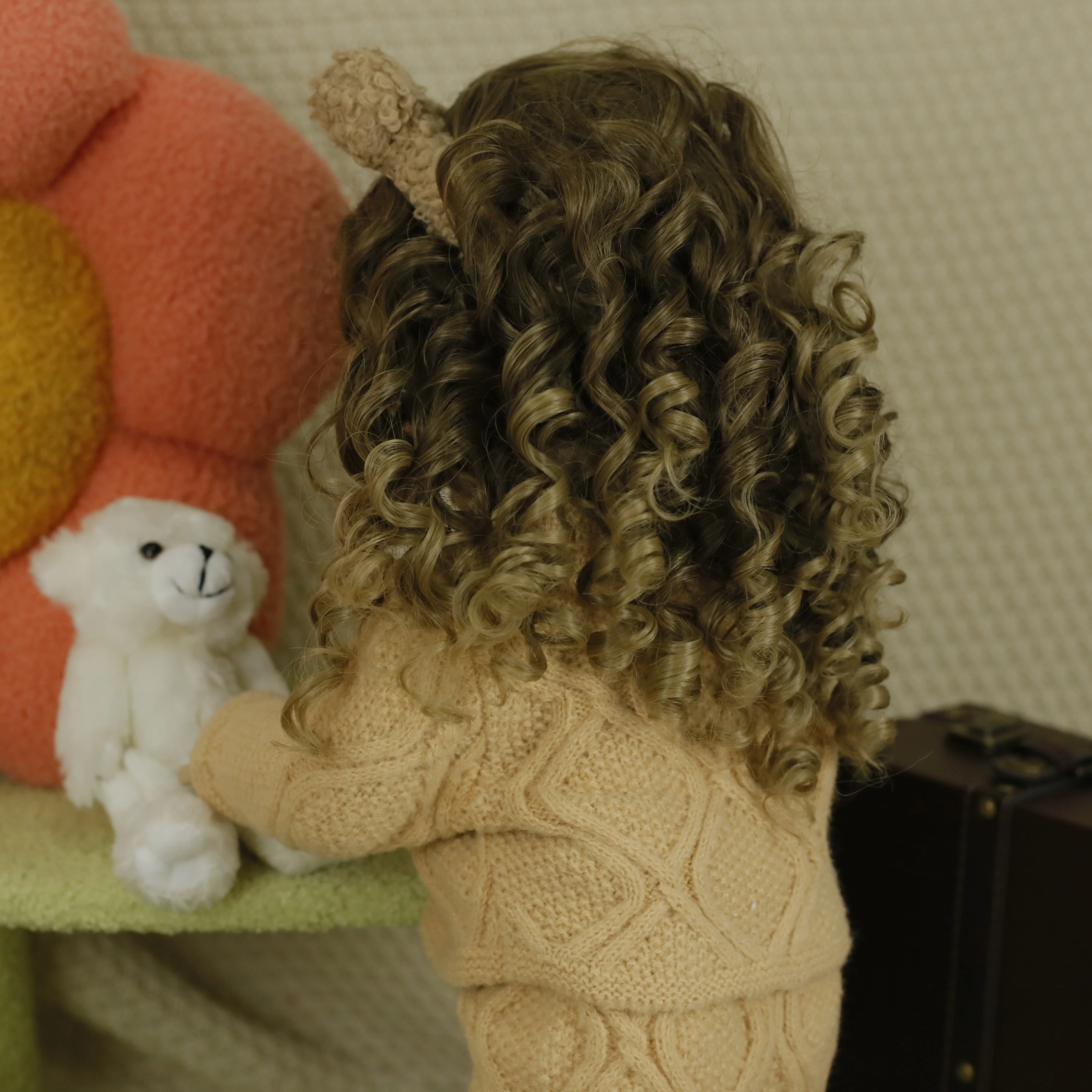 55 سنتيمتر بيتي واقعية لينة الفينيل تولد من جديد طفل دمية مجعد الشعر فتاة لمسة ناعمة عالية الجودة دمية هدايا عيد الميلاد للأطفال