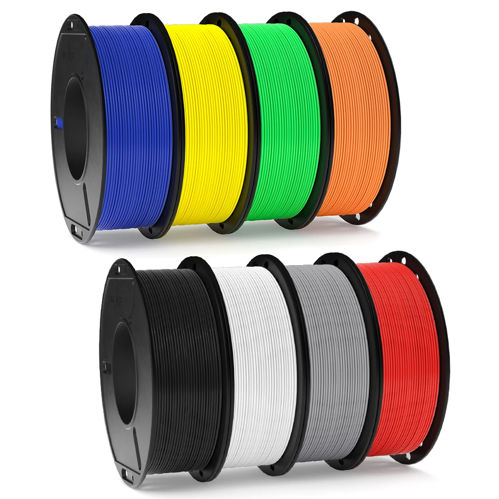 ELEGOO 3D-Drucker-Filament Rapid PLA+ Material 2KG/4KG Schwarz Rot Blau Weiß Toleranzen +/-0,02mm Kompatibel mit 1,75mm FDM 3D-Druckern