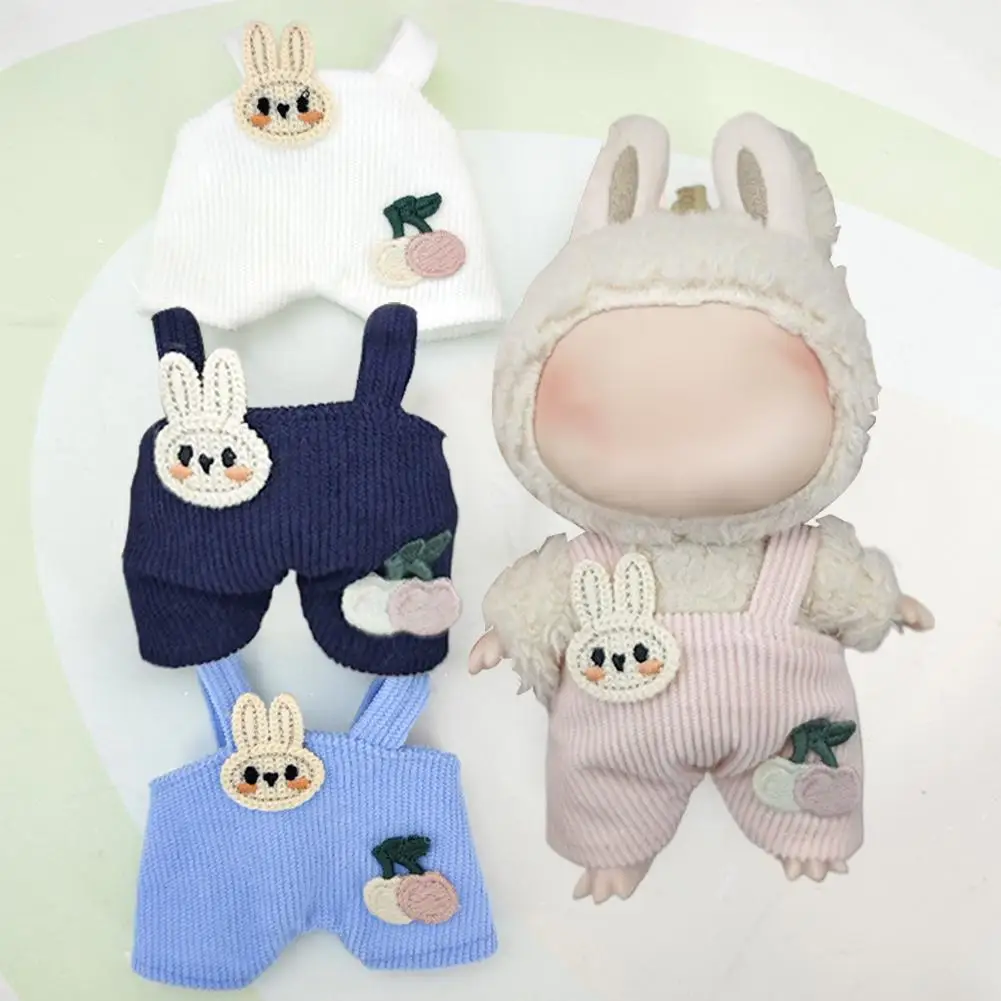 

1PC Adorable Macaron-colored Corduroy Suspenders Doll'S Clothes Outfit Accessories For 17 См D1N8