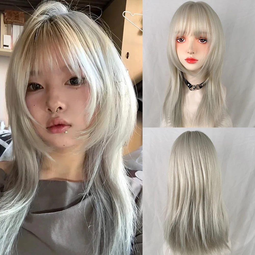 synthetic-lolita-jellyfish-head-wig-with-bangs-cosplay-ombre-gray-long-straight-women-wig-for-daily-party