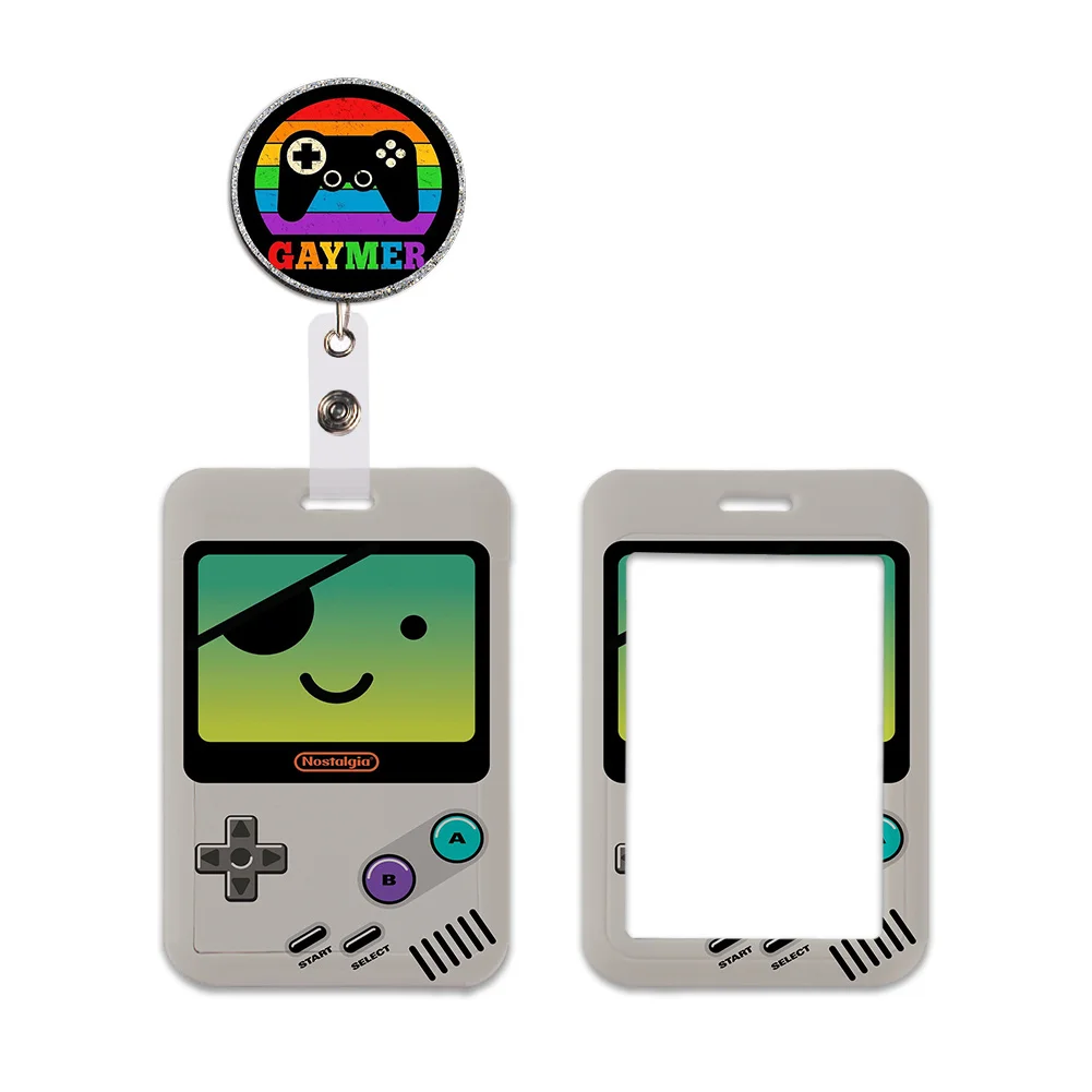 

Game Cartoon Card Holder Work Permit Name Badge Keychains Student Id Card Lanyard Holder Scratch-resistant Accessories