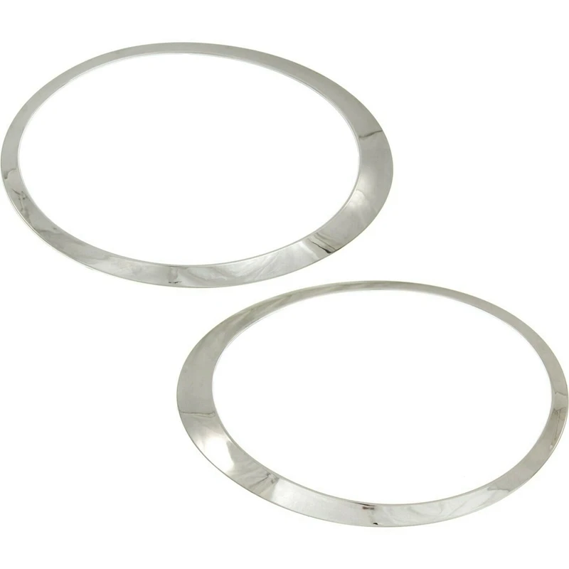 2X For Mini Cooper 2007-2015 R55 R56 R57 R58 R59 ABS Chrome Silver Headlight Trim Ring 51137149905