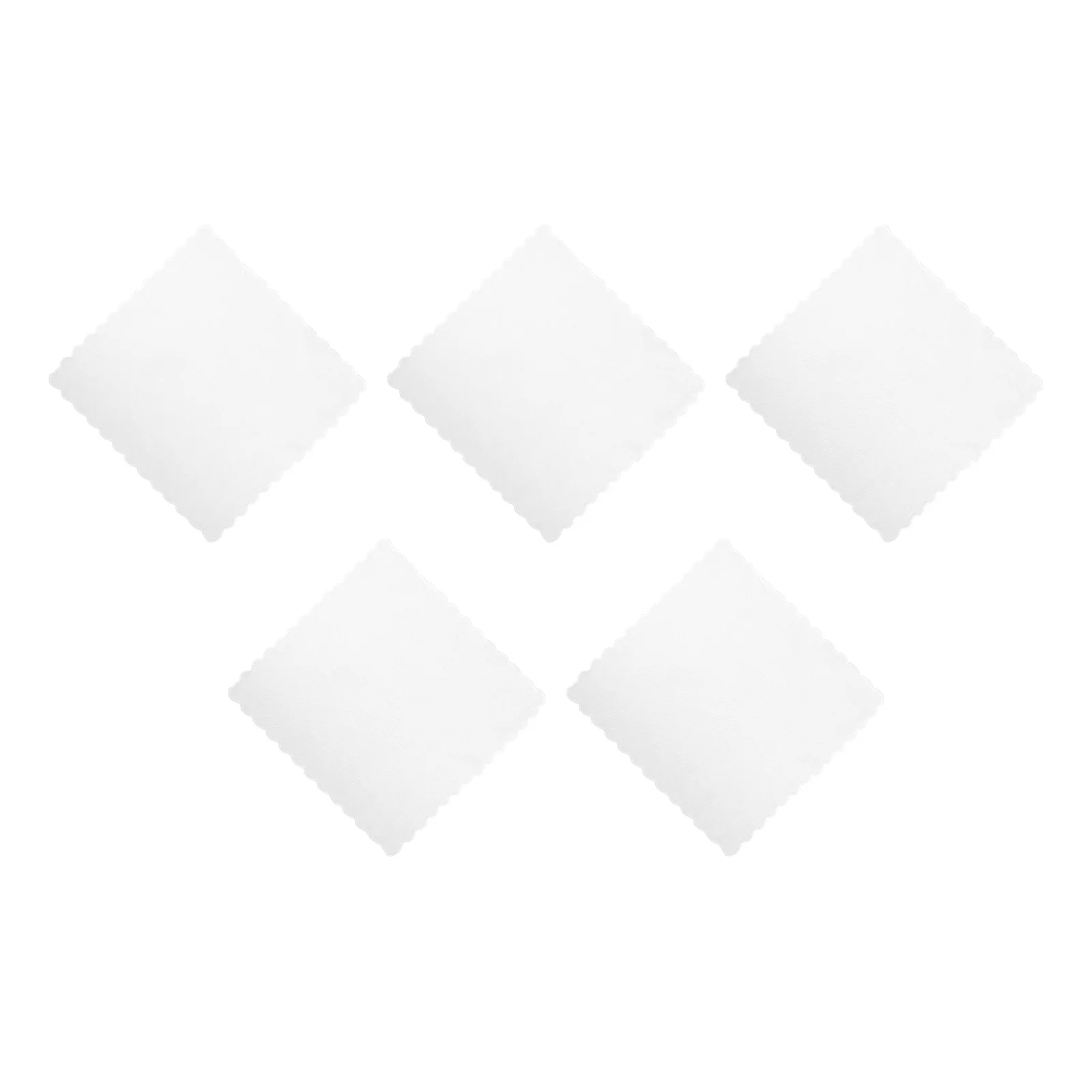 

5Pcs Cotton Handkerchiefs White 11.8x11.8inch Multi-Use Square Towels for Glasses Cleaning Reusable Washable Cloth for Sewing