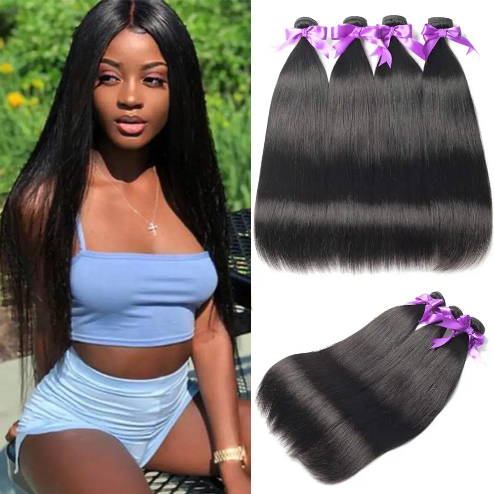 Beaudiva Straight Human Hair Bundles Remy 9A Brazilian Human Hair Weaving Fast Shipping 100% Unprocessed Human Hair Extensions