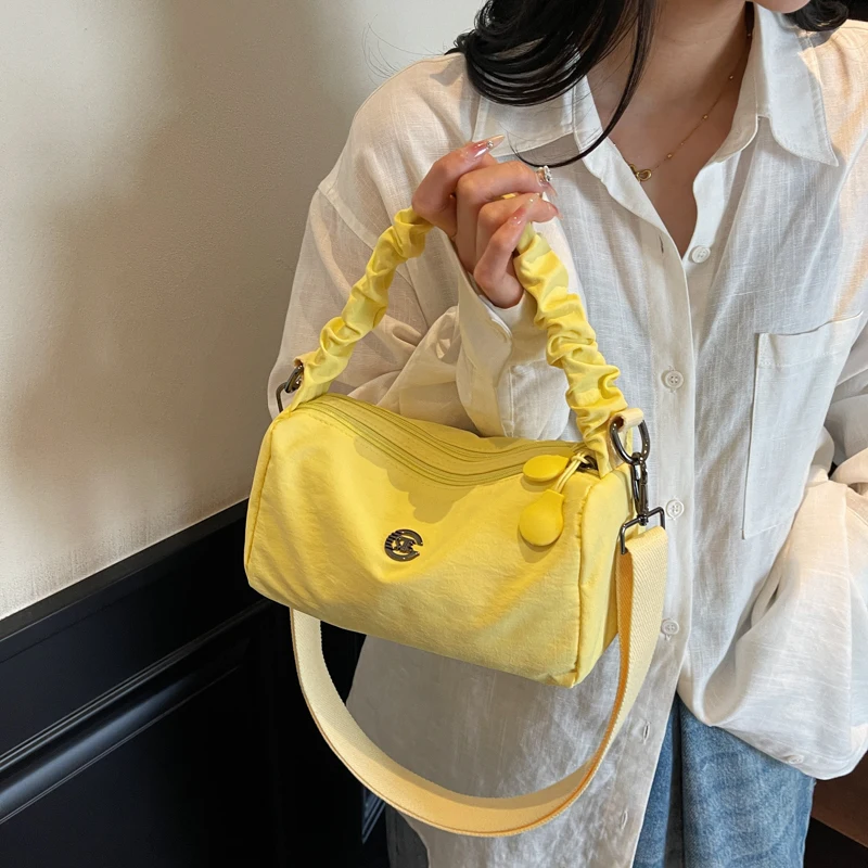 

Модная хлопковая сумка через плечо для женщин, стильная маленькая сумка на плечо с несколькими карманами, повседневная шикарная сумка в стиле бохо, уличный рюкзак