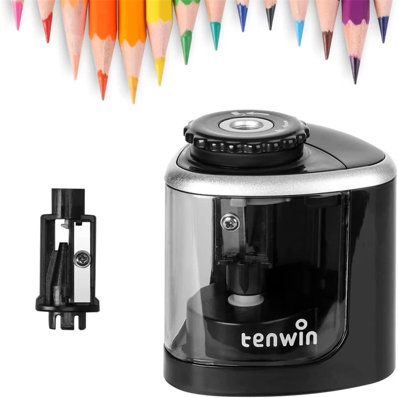 1 PCS Portable Battery Electric Pencil Sharpener For #2 HB 6 8mm Colored Pencils Artist Student School Office Classroom