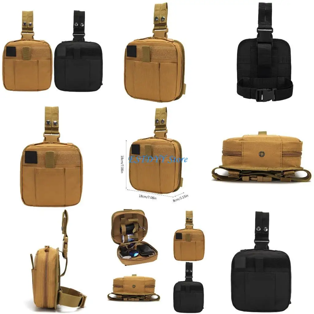 

G6DE Mini Belt Waist Wallets Coin Keys Purse Military Bag Card Storage Rectangle Survival Pack Military Waist Bag