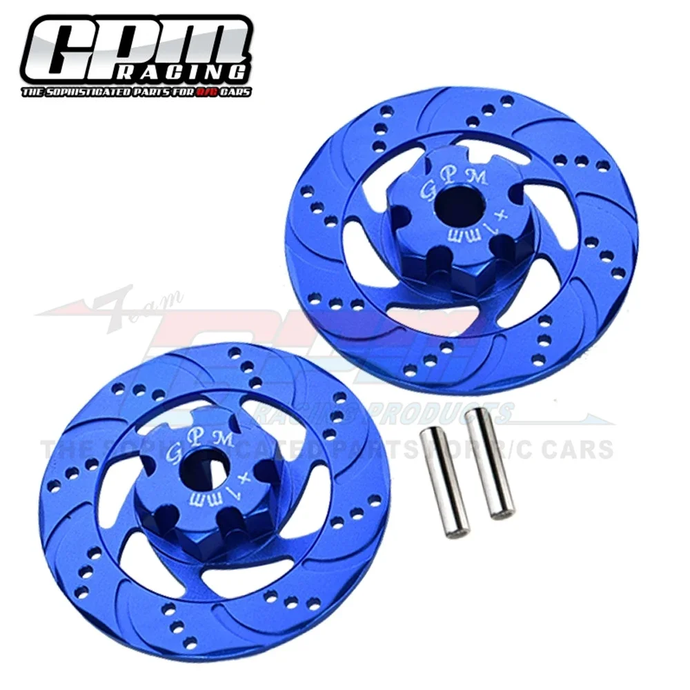 GPM for Traxxas 1/7 UDR Unlimited Desert Racer Race Truck 85076-4 85086-4 Metal Aluminum +1MM Wheel Hubs Brake Disc 8569 8568