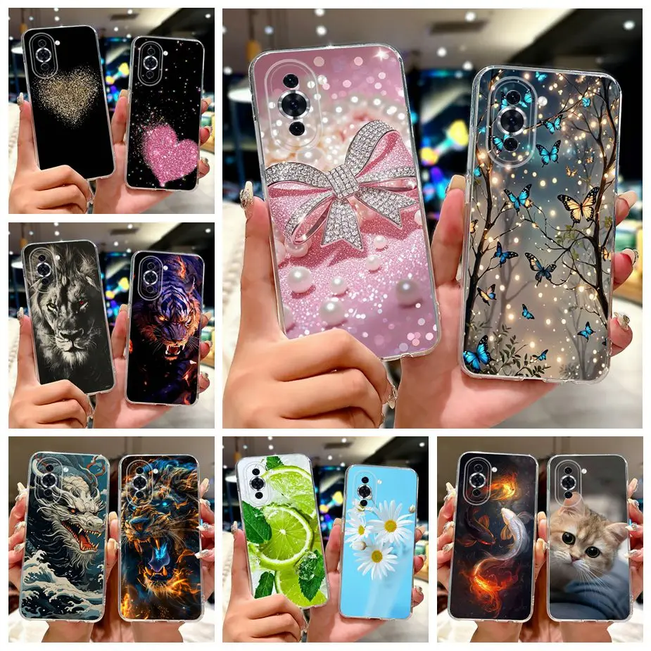 For Huawei Nova 10 Pro Case GLA-AL00 GLA-LX1 New Luxury Painted Cover Soft Slim Phone Case For Huawei Nova 10 SE Nova10 Pro Bags