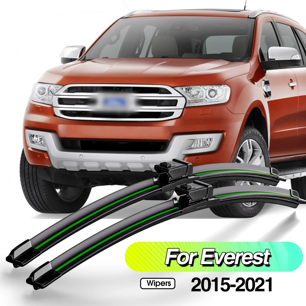 

For Ford Everest 2015-2021 2pcs Front Windshield Wiper Blades Windscreen Window Accessories 2016 2017 2018 2019 2020