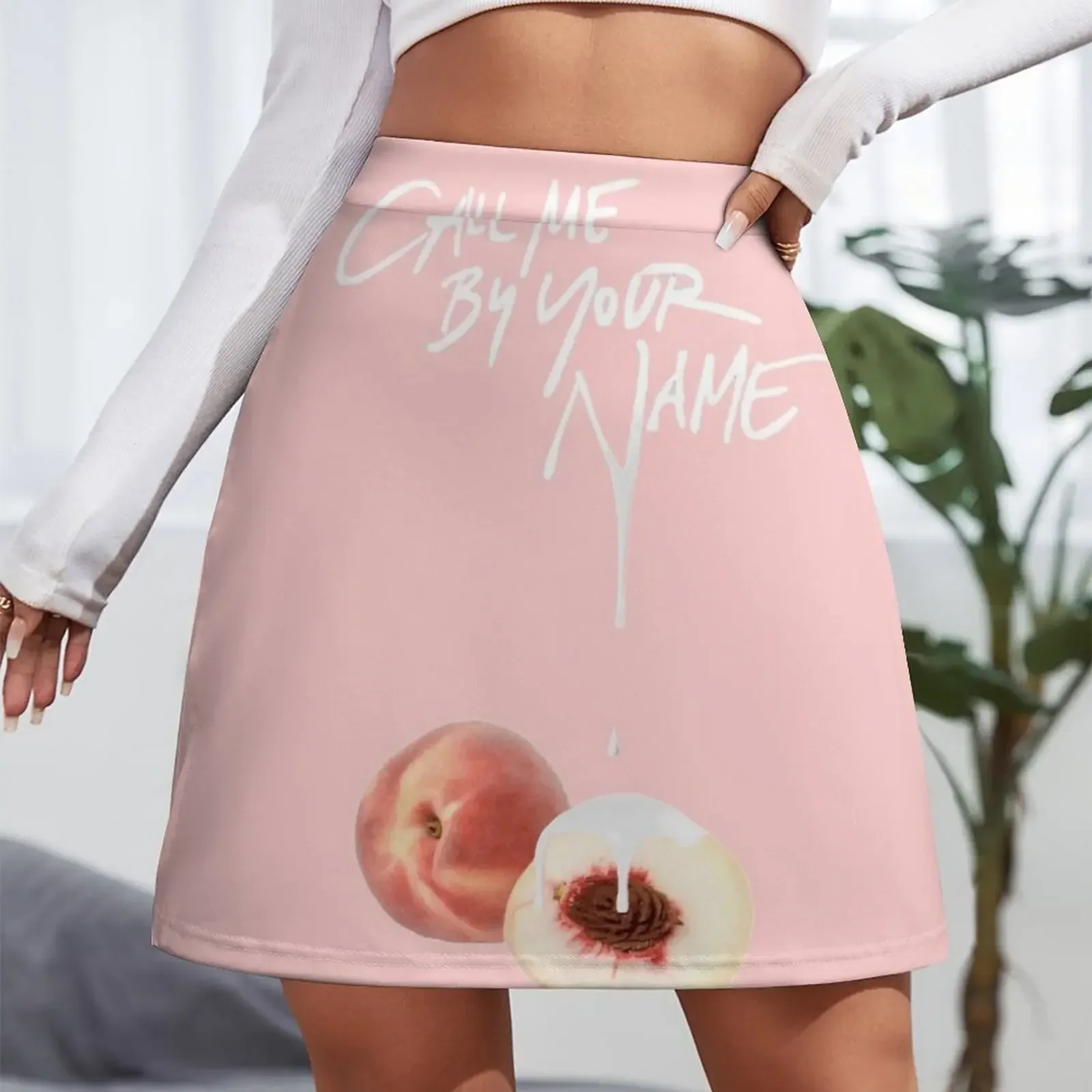 Call Me By Your Name - Dripping Peach Mini Skirt korean style clothing womans clothing Miniskirt skirt women