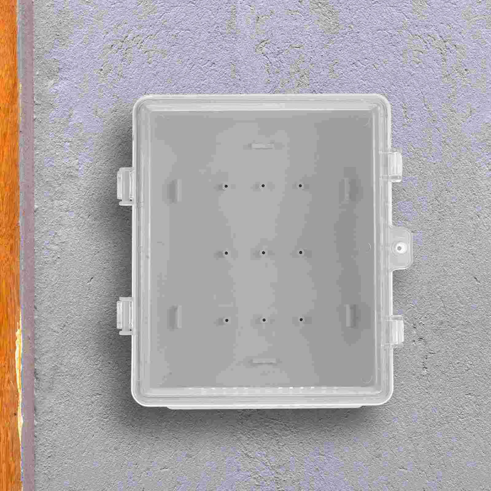 Distribution Box Waterproof Electrical Boxes Project for Electronics Buckle Junction Container Outdoors White