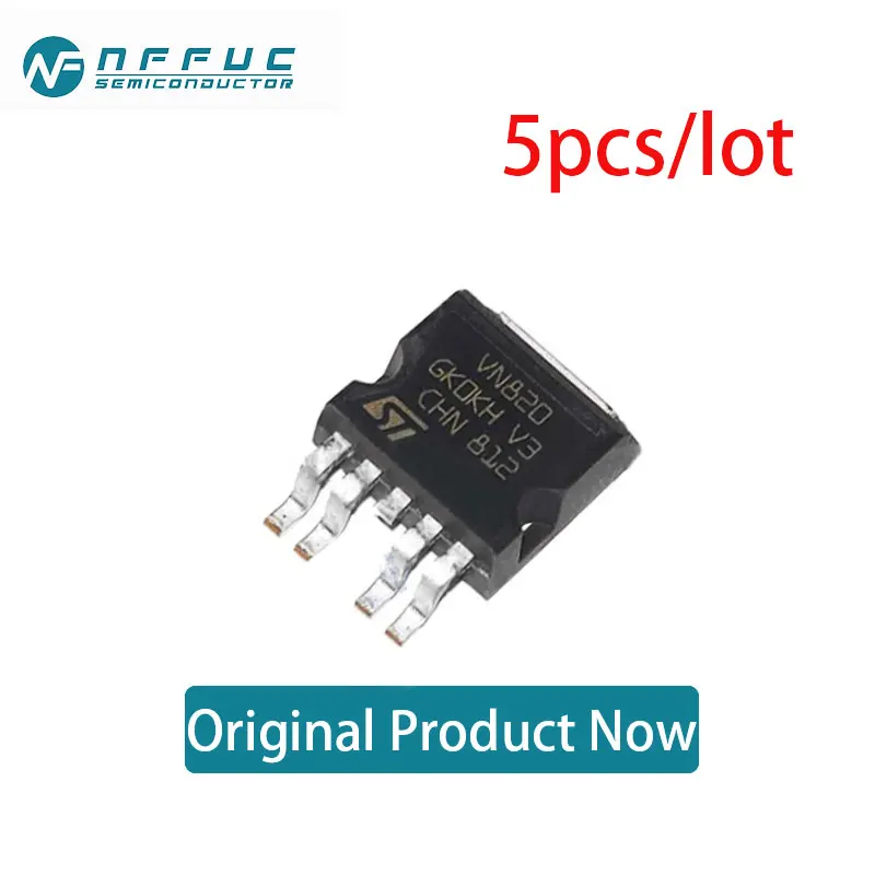 5pcs/lot  VN820B5TR-E   P2PAK-5   Power Electronic Switches Original Genuine New In Stock