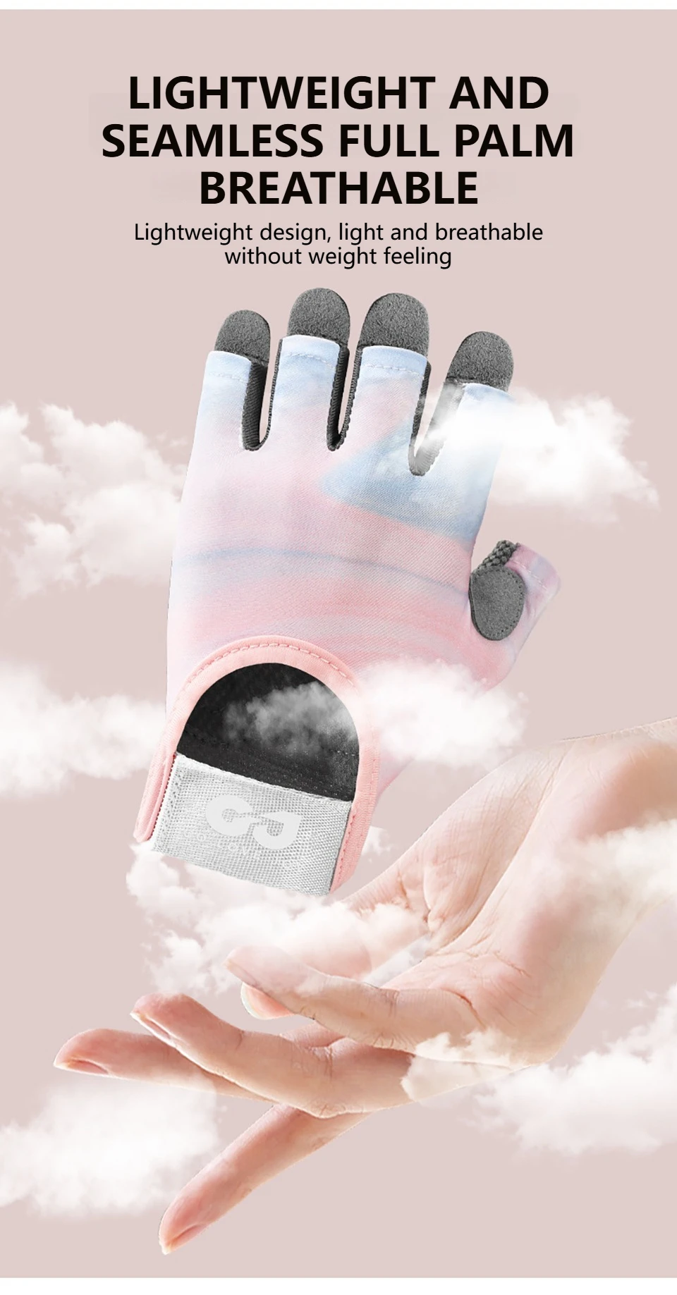 GTUBIKE 1 Paar neue Fahrradhandschuhe, Workout-Gymnastikhandschuhe für Männer und Frauen, Gewichtheben, fingerlose Handschuhe, Training, Übung, Fitness – Detail 21