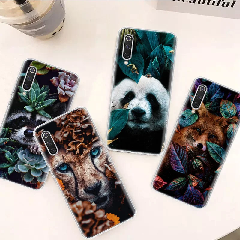 Panda Fox Cat In The Jungle Silicon Call Phone Case For Xiaomi Poco X3 Nfc X5 X6 F6 F5 Pro M5S M5 X4 F4 GT M4 M3 F3 F2 F1 M2 Cov