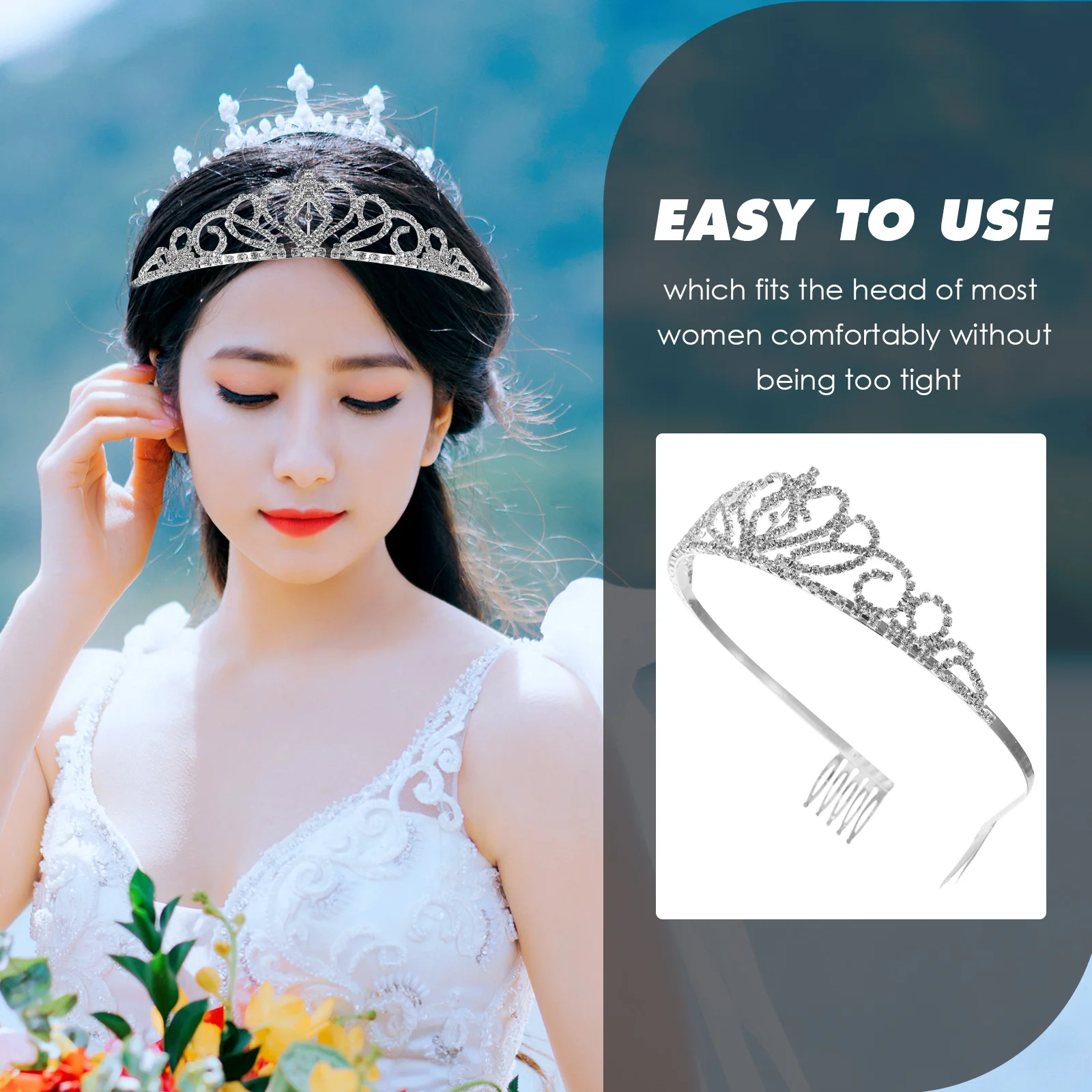 

Корона для девочек, тиара со стразами, легкий металлический аксессуар для волос на день рождения, свадьбу, вечеринку, фестиваль, украшения для волос, декор