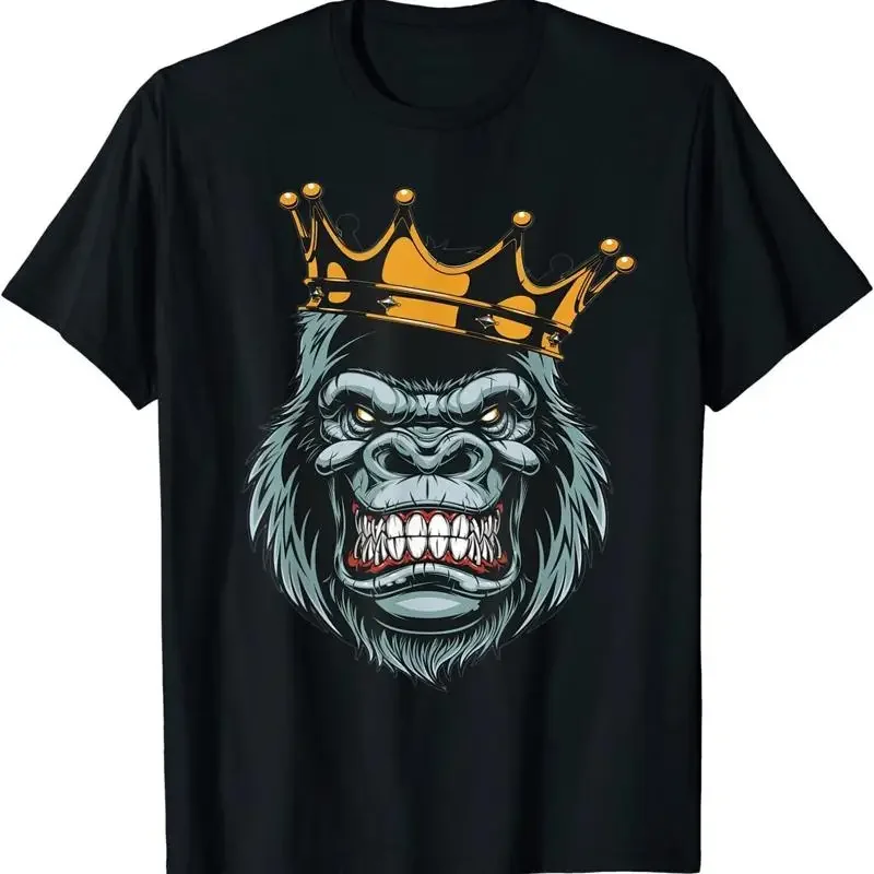 New Limited Gorilla On With Crown King Ferocious T Shirt
