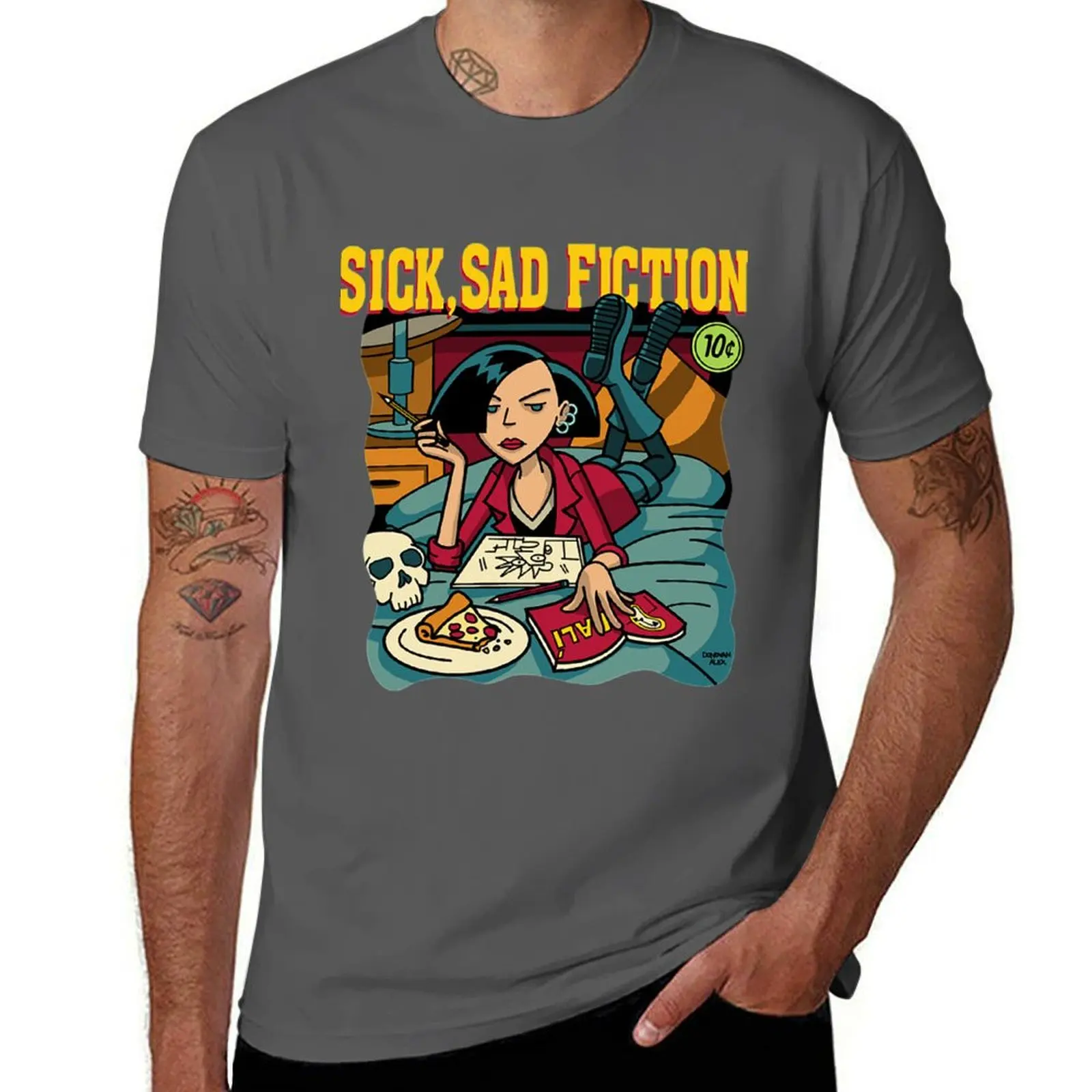 

Daria T-ShirtSick Sad Fiction T-Shirt man graphic t shirt t shirts for man graphic tees man t shirt heavy cotton T-Shirt