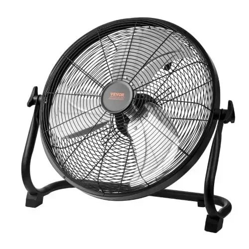 Cordless Fan 16 in, 360 Degree Manual Pivoting Head, Stepless Speed Regulation High Velocity Cordless Fan