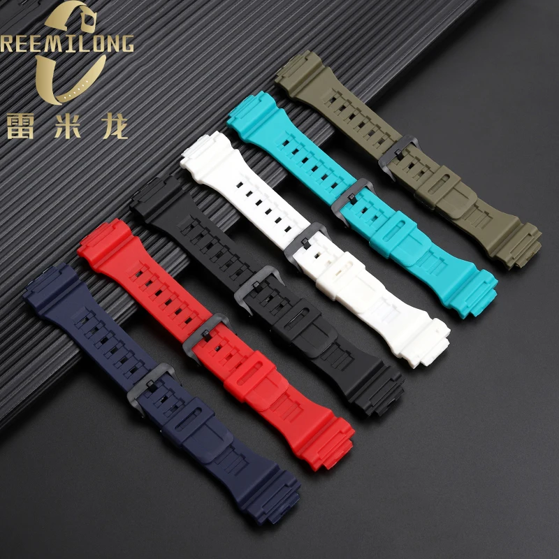 Resin rubber silicone watch strap 18mm bright or matte men women watchband bracelet For Casio G-SHOCK DW-H5600 AQ-S810W AEQ-110