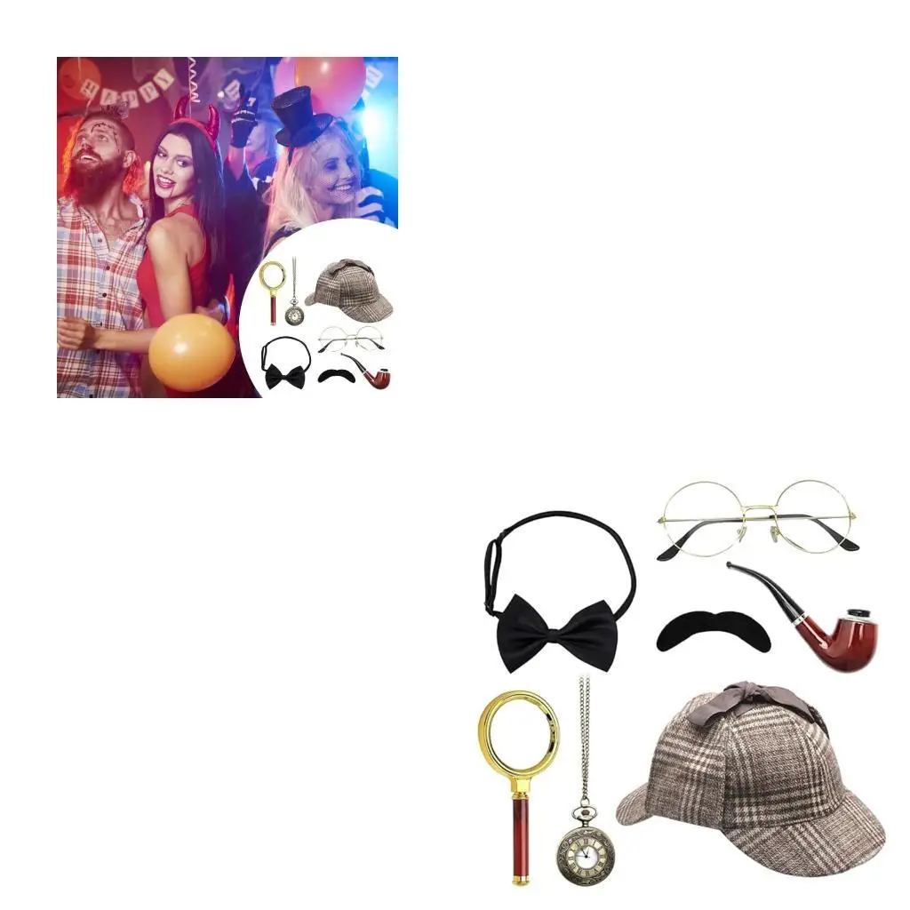 

Детективный костюм на 100 дней в школе, костюм старика и дедушки, детективные наряды с детективной шляпой, очки с увеличительным