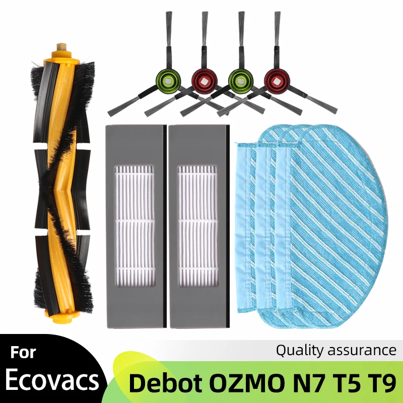 

For Ecovacs Debot OZMO N7 T5 T9 920 950 Yeedi 2 Roller Main Side Brush Water Tank Castor Wheel Filter Mop Parts