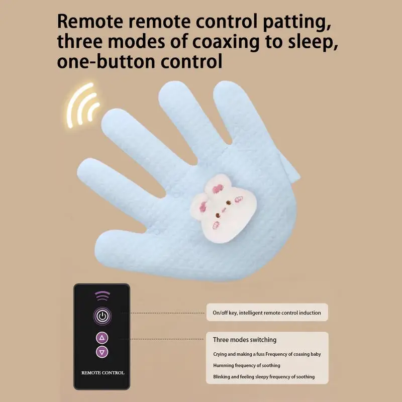 赤ちゃんのためのなだめるような手のひら枕,リモコン付き,天然の赤い豆の芯,漫画の動物の形,電気