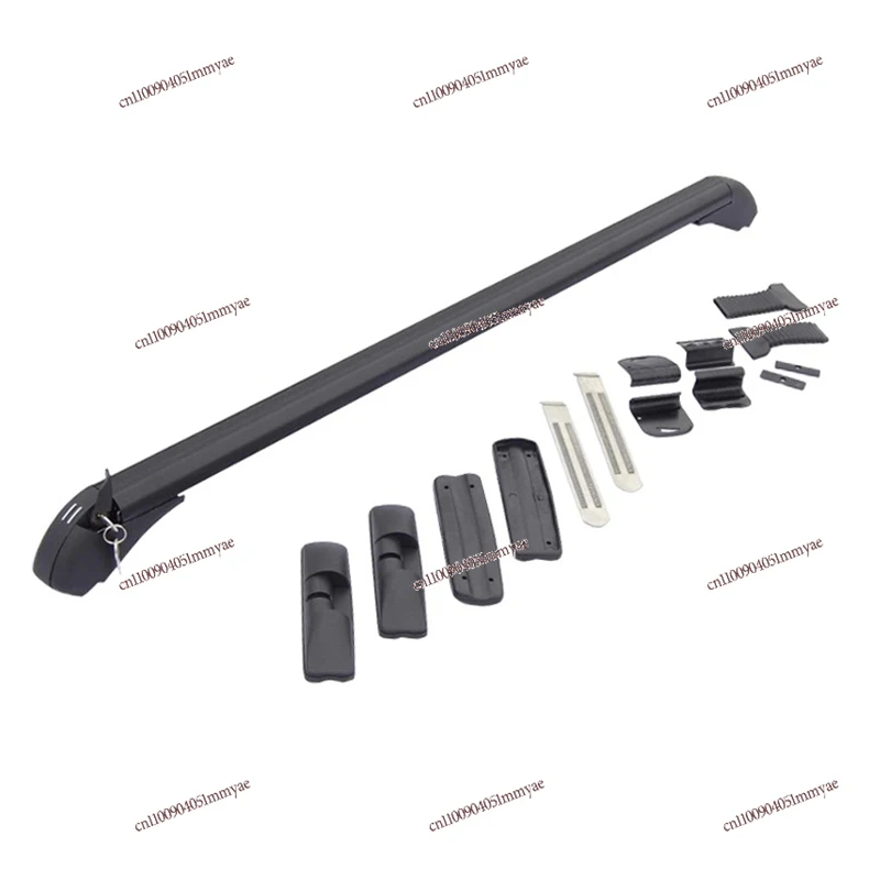 

1 Pair Universal Car Roof Mounting Rack Rail Bar Black Aluminum Luggage Carrier with Lock Top Horizontal Bar Top Frame