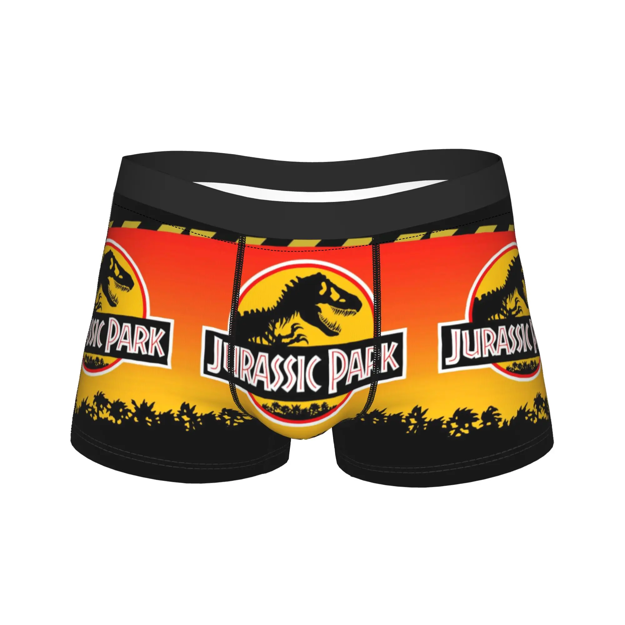 

Трусы-боксеры с принтом «Мир динозавров» из «Парка Юрского периода», качественные мужские классические трусы-боксеры с принтом, большие размеры