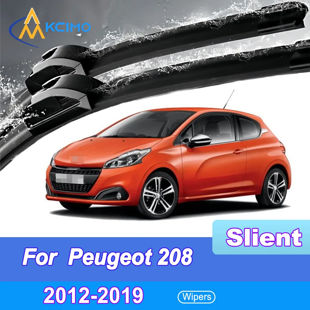

Quiet Beam Wiper Blades 2pcs Windscreen Window Car Accessories For Peugeot 208 A9 2012-2019