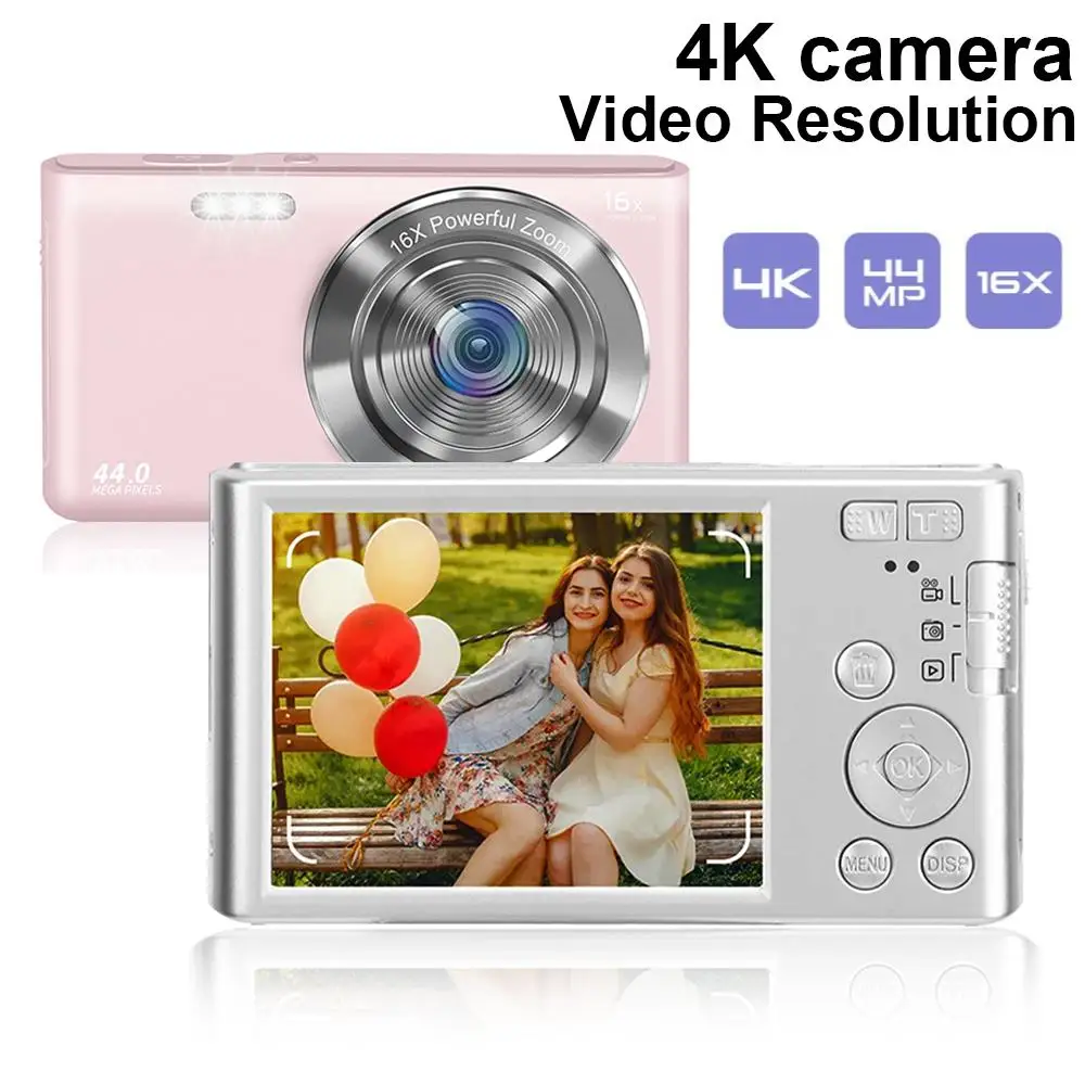

Digital Photography Camera Autofocus Vlogging Camera HD 44MP with 2.8" Large Screen Camcorder Camera for Kid Adult With Flash