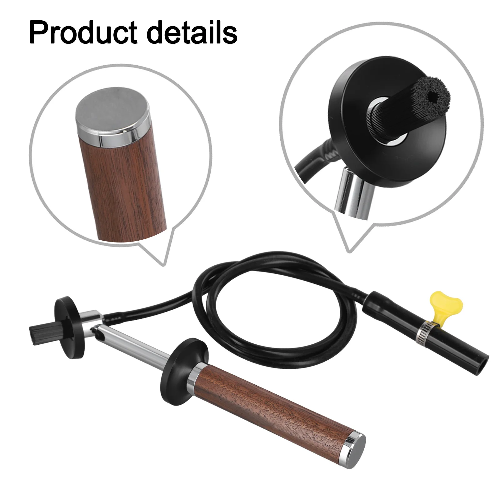 Steam Cleaning Brush for espresso Cleaning Brush Water Retaining Device Silicone Steam Vent Pipe Cleaning for espresso Machine